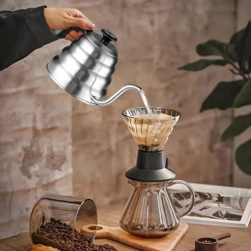 Professional Hand - Brewed Coffee Kettle with Thermometer l Hand Brewed Coffee Maker - Quincelle.co