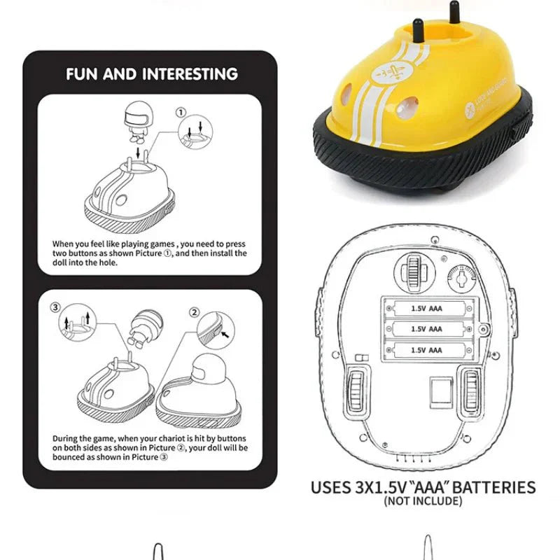 Quincelle RC Bumper Car: 2.4G RC Super Battle Bumper Car — View 6
