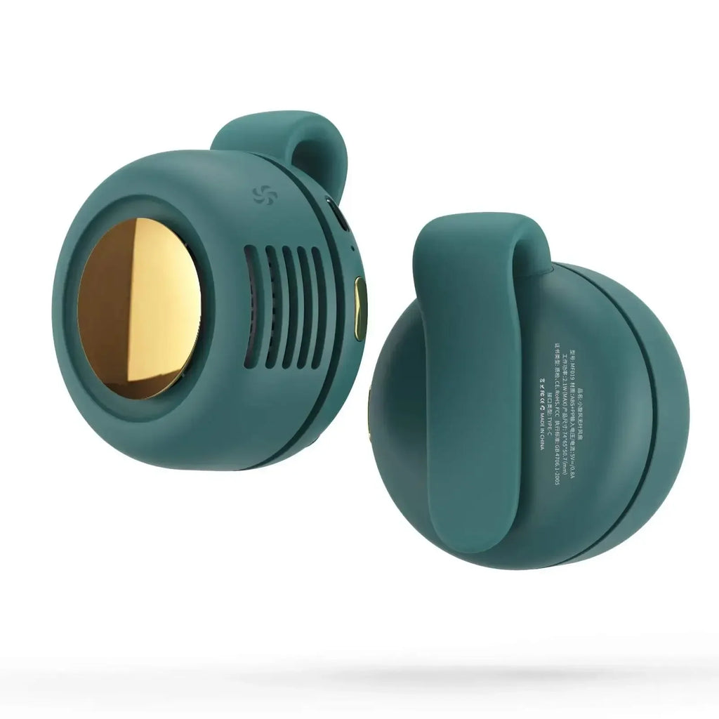 Mini Waist Clip Fan – Portable Wearable 3 - Speed USB - C Rechargeable Belt & Neck Fan, 5H Battery, Hands - Free - Quincelle.co