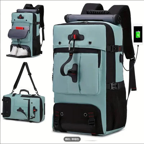 35L Convertible Travel Backpack Duffel – Port, Shoe Compartment, 15.6" L... — Gift Idea