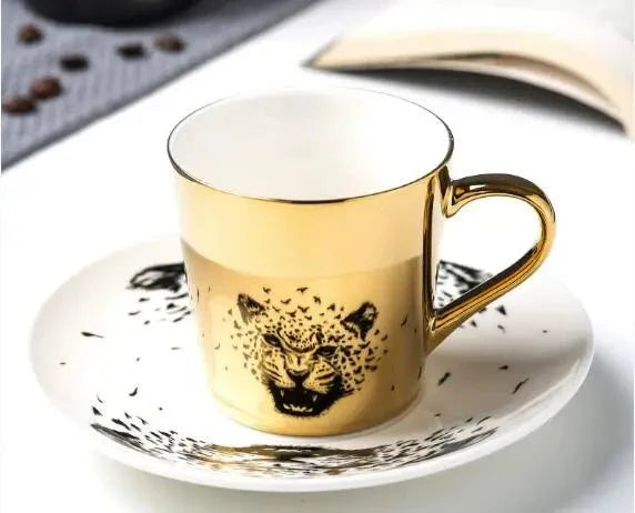 Luycho Anamorphic Mirror Reflection Cup | Locomotion Series Coffee & Tea Set - Quincelle.co