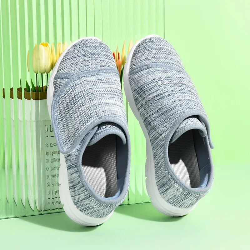 Women's Breathable Wide - Toe Walking Sneakers – Lightweight Non - Slip Cushioned Casual Shoes - Quincelle.co