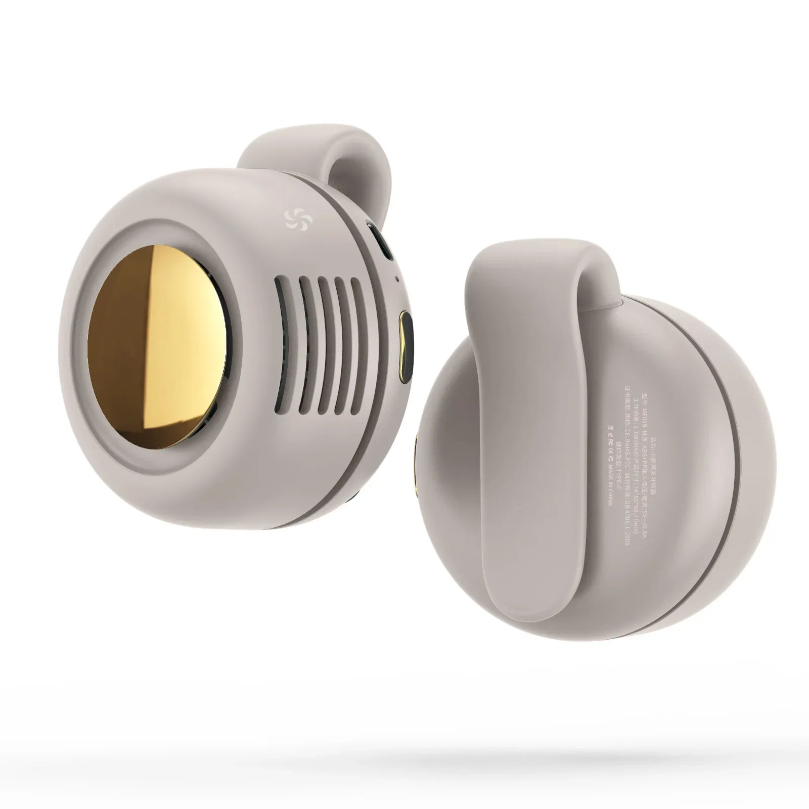 Mini Waist Clip Fan – Portable Wearable 3 - Speed USB - C Rechargeable Belt & Neck Fan, 5H Battery, Hands - Free - Quincelle.co