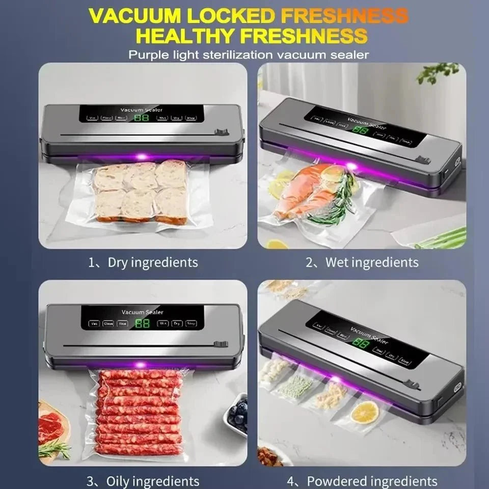 Food Vacuum Sealer Machine Dry Wet Vacuum Packaging Sealer with UV Steri... — View 4