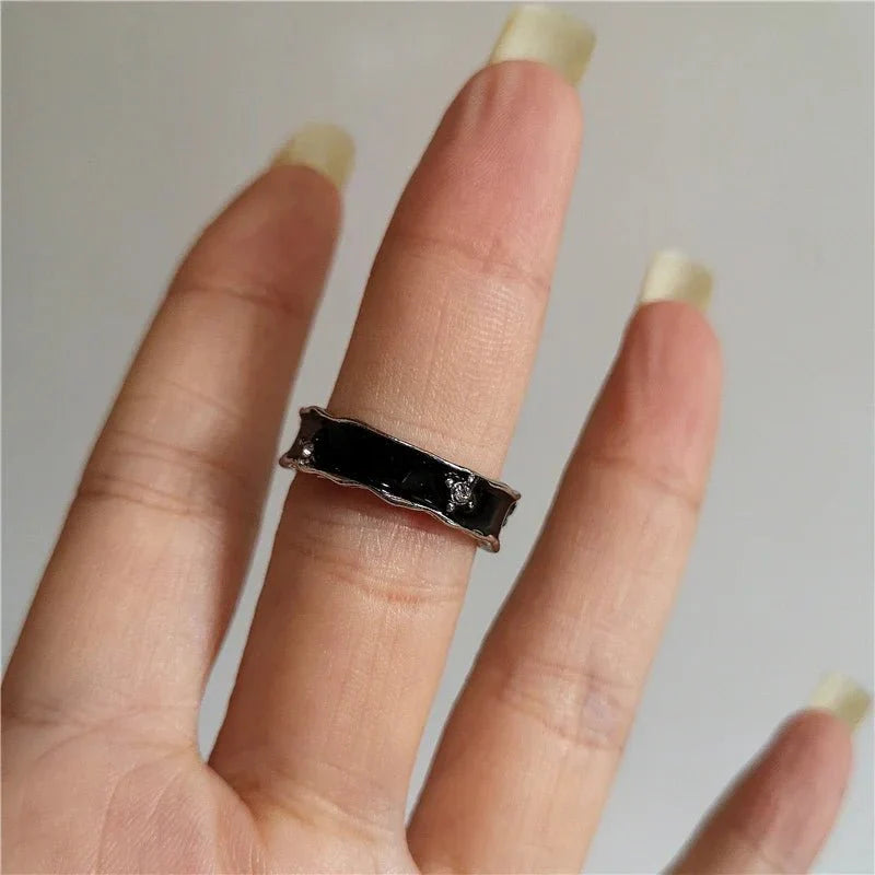 Quincelle™ Gothic Cross Ring | Punk Irregular Y2K Grunge Jewelry — View 6