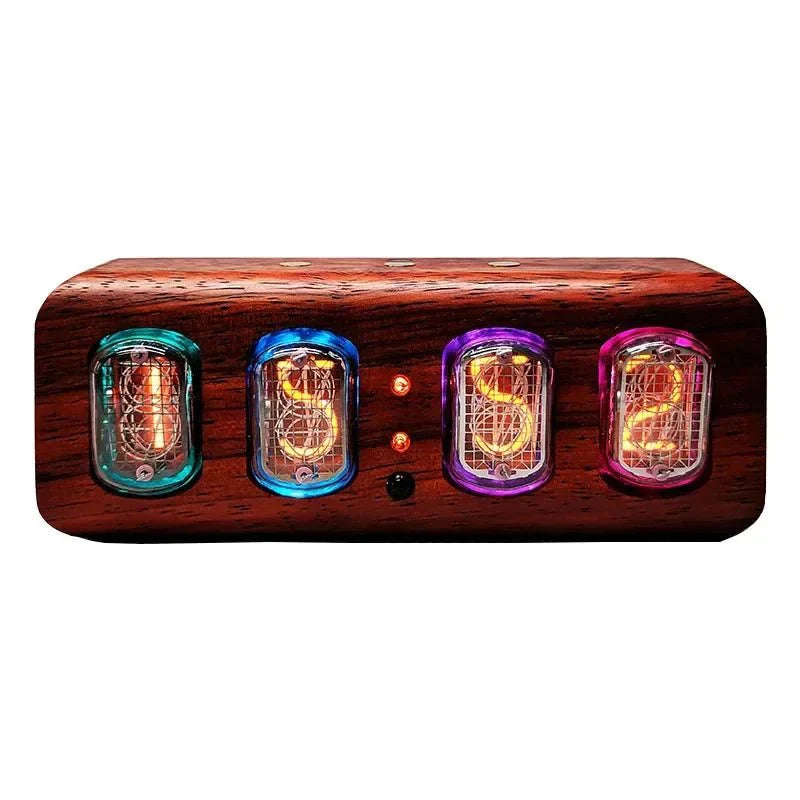 Retro Nixie Tube Style Digital Clock Nordic LED Table Clock with Bluetoo... — View 5
