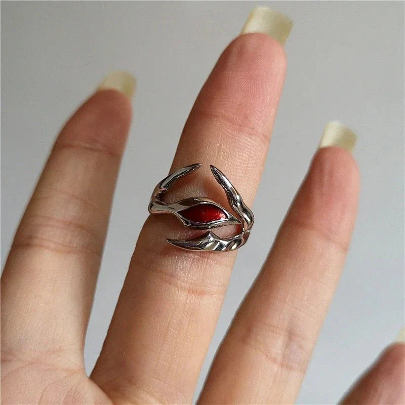 Quincelle™ Gothic Cross Ring | Punk Irregular Y2K Grunge Jewelry — View 12
