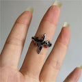 Quincelle™ Gothic Cross Ring | Punk Irregular Y2K Grunge Jewelry — View 7