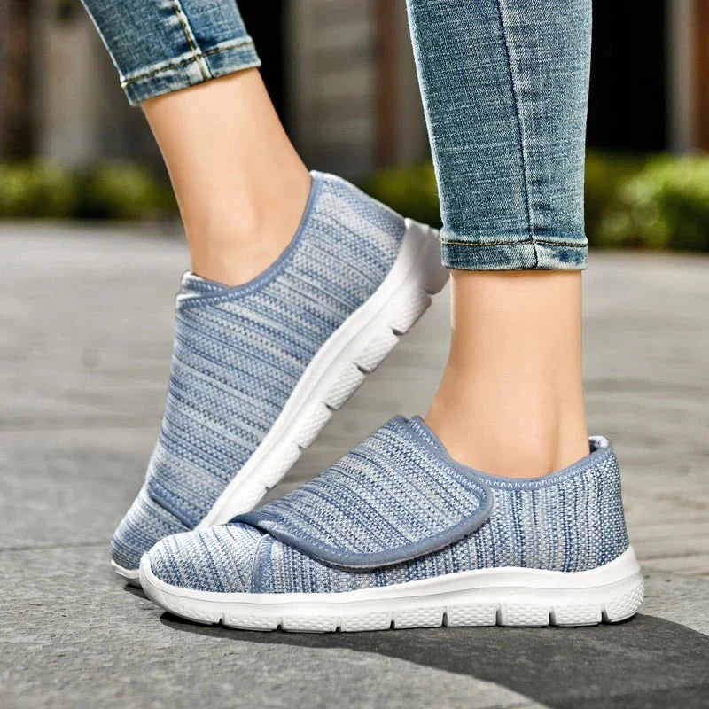 Women's Breathable Wide - Toe Walking Sneakers – Lightweight Non - Slip Cushioned Casual Shoes - Quincelle.co