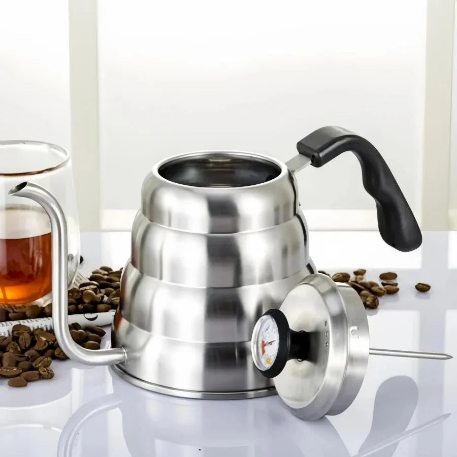 Professional Hand - Brewed Coffee Kettle with Thermometer l Hand Brewed Coffee Maker - Quincelle.co