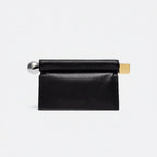 Nappa Leather Roll - Up Clutch Bag – Folding Chain Crossbody, Evening Shoulder Pouch, Designer Women's Party Bag - Quincelle.co
