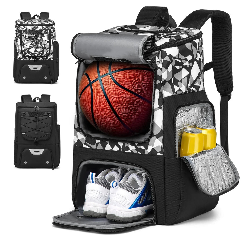 Basketball & Sports Training Backpack with Separate Compartments — View 2