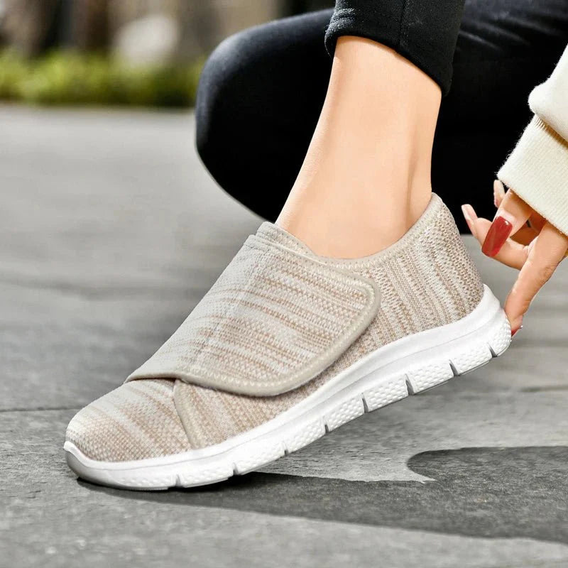 Women's Breathable Wide - Toe Walking Sneakers – Lightweight Non - Slip Cushioned Casual Shoes - Quincelle.co