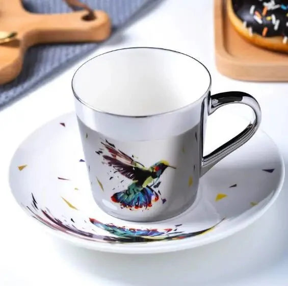 Luycho Anamorphic Mirror Reflection Cup | Locomotion Series Coffee & Tea Set - Quincelle.co