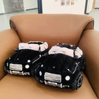 Fun & Fuzzy Car Shape Plush Slippers — View 3