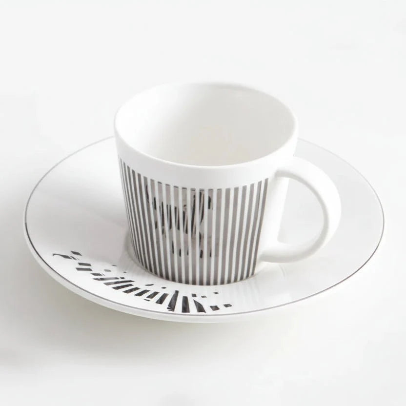 Luycho Anamorphic Mirror Reflection Cup | Locomotion Series Coffee & Tea Set - Quincelle.co