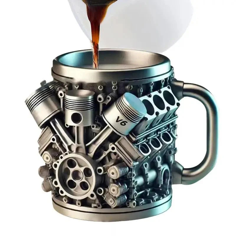 V8 Engines Stainless Steel Tankard Mug - Quincelle.co