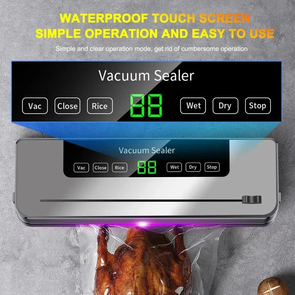 Food Vacuum Sealer Machine Dry Wet Vacuum Packaging Sealer with UV Steri... — View 2