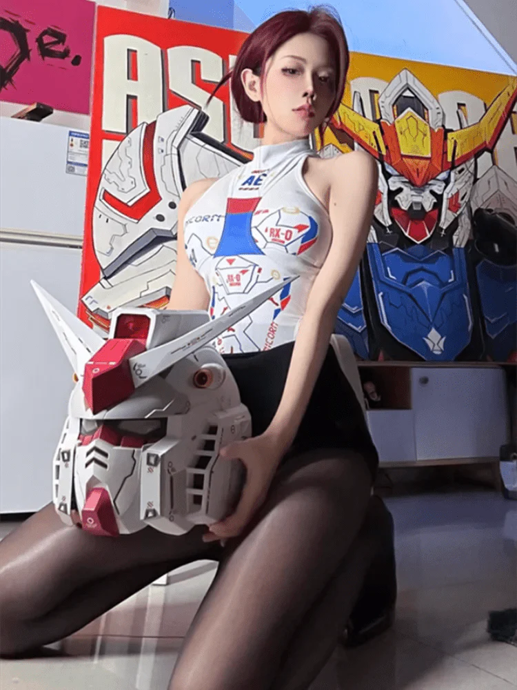 Vol.1 Rx - 78 - 02 Helmet: Cyberpunk 1:1 Mask Mech Robot Helmet - Quincelle.co
