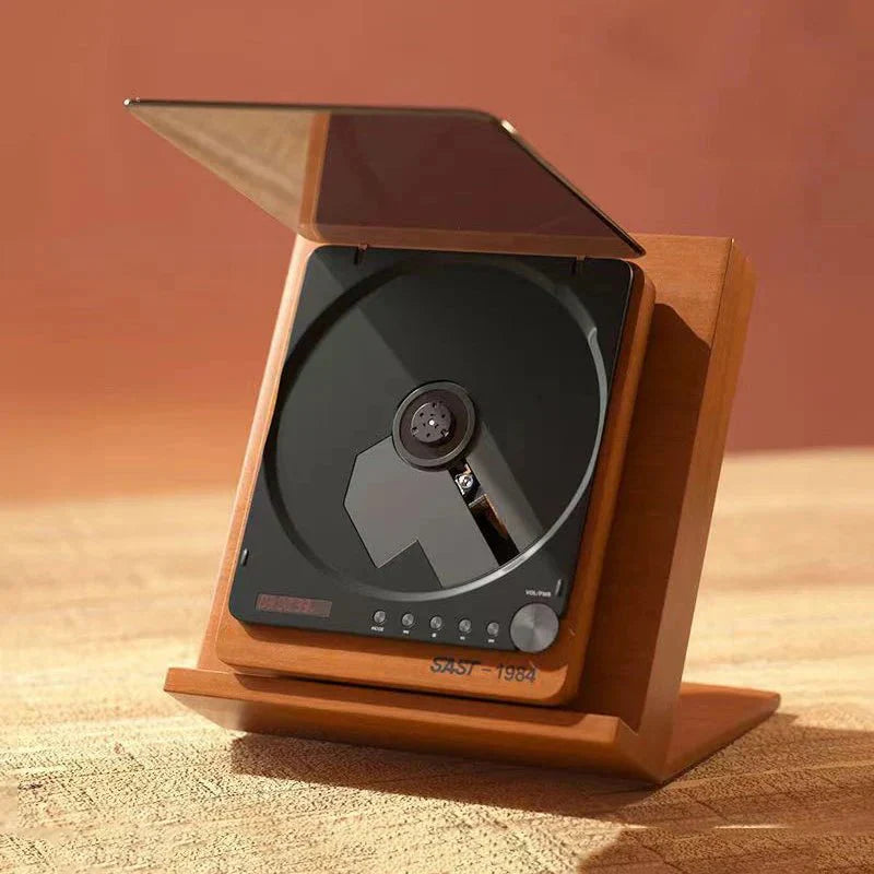 Wooden HiFi CD Player Bluetooth 5.1 SPDIF Optical USB Lossless Retro Desktop Audio No Speaker Remote - Quincelle.co
