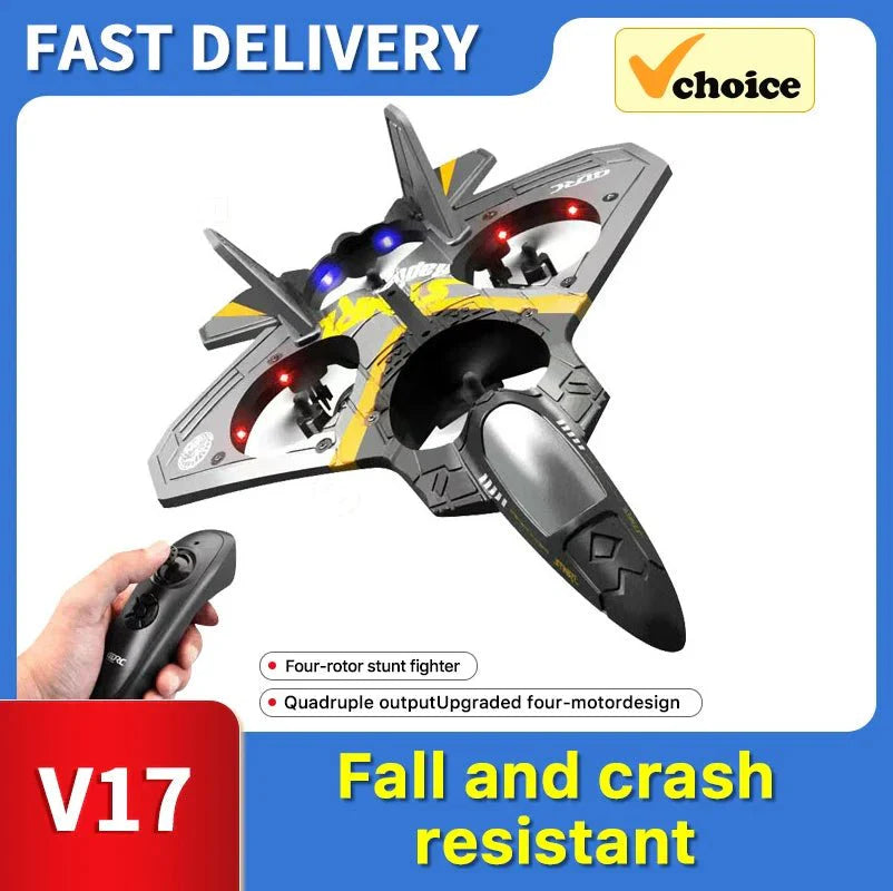 RC V17 Combat Aircraft 2.4G Remote Control Combat Aircraft Glider - Quincelle.co