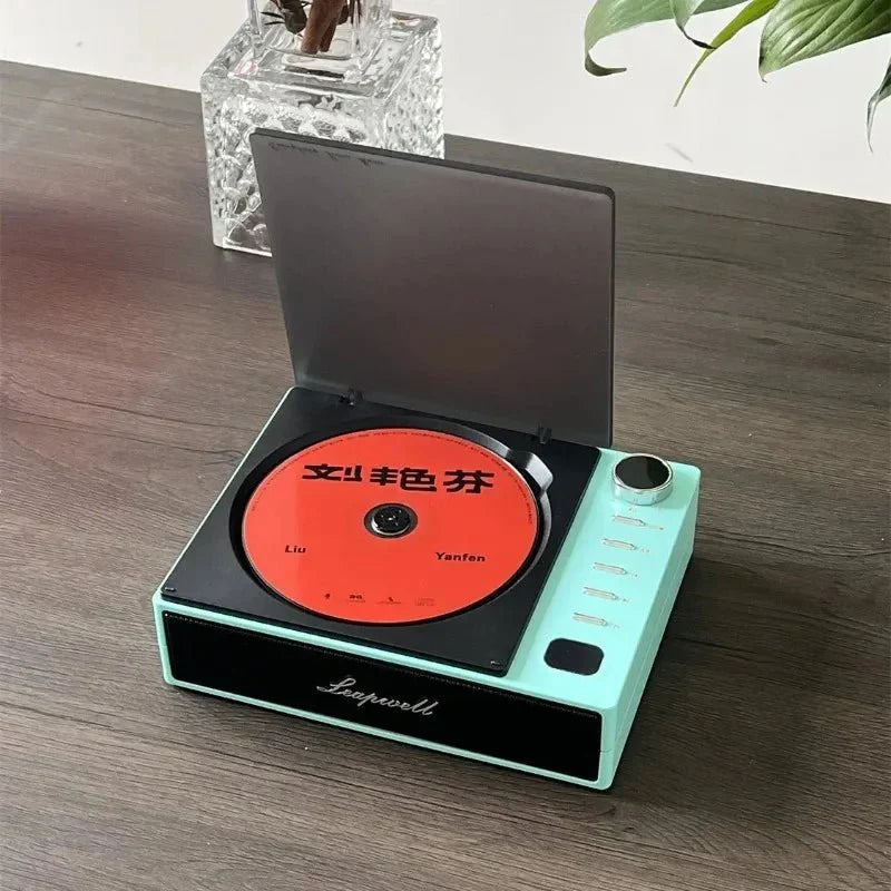 Portable CD Player Walkman Bluetooth 5.0 LCD Screen Built - In Speaker Anti - Skip USB - C Rechargeable Gift - Quincelle.co