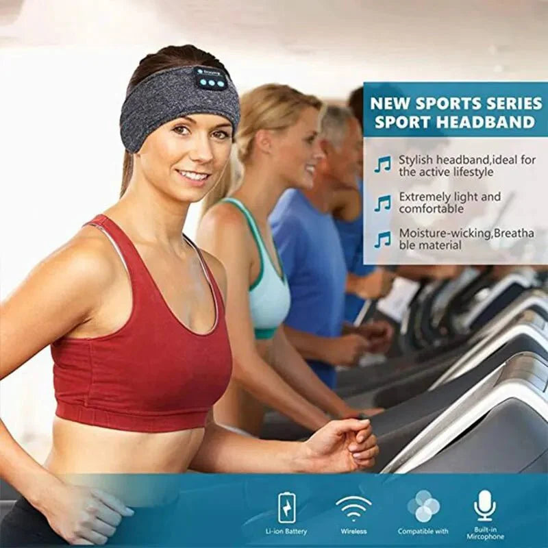 Bluetooth Sleep Headband Wireless Sports Earphones Eye Mask with Built-i... — View 3