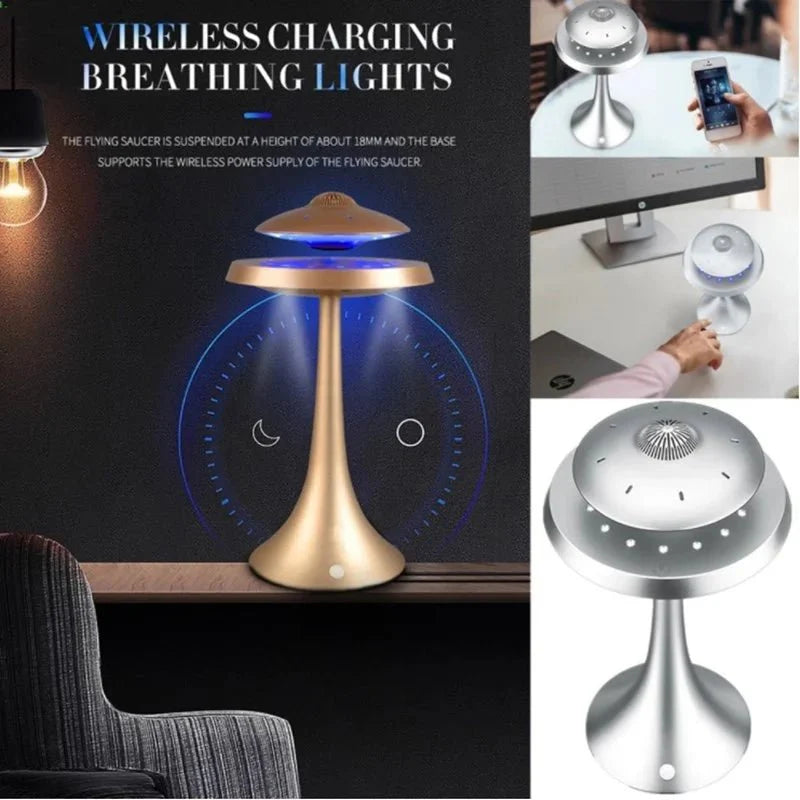 Magnetic Levitation Bluetooth Speaker – Floating UFO Wireless Charging — View 6