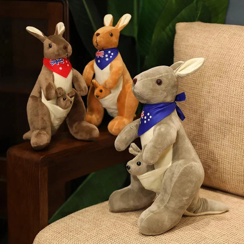 Cute Mother and Child Kangaroo Plush Toys: Kawaii Big Size Kangaroo Plushie — View 2