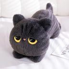 Cute Black Cat Plush Toy - Kawaii Cuddly Pillow Cushion — View 4