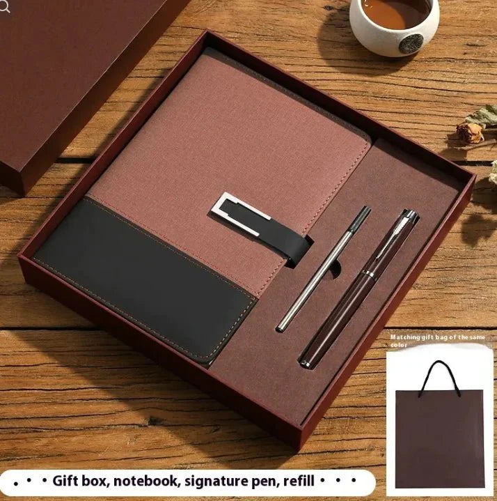 Business Thickening Notebook Soft Leather High-grade Gift Set — View 4