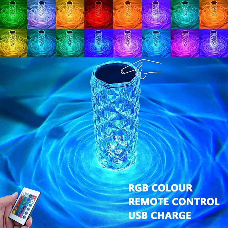 Acrylic Crystal Diamond LED Crystal Table Lamp — View 6
