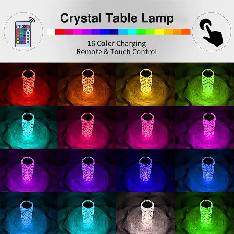 Acrylic Crystal Diamond LED Crystal Table Lamp — View 7