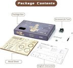 Airplane Control Tower Mechanical Music Box | 3D Wooden Puzzle DIY Building Kit - Quincelle.co