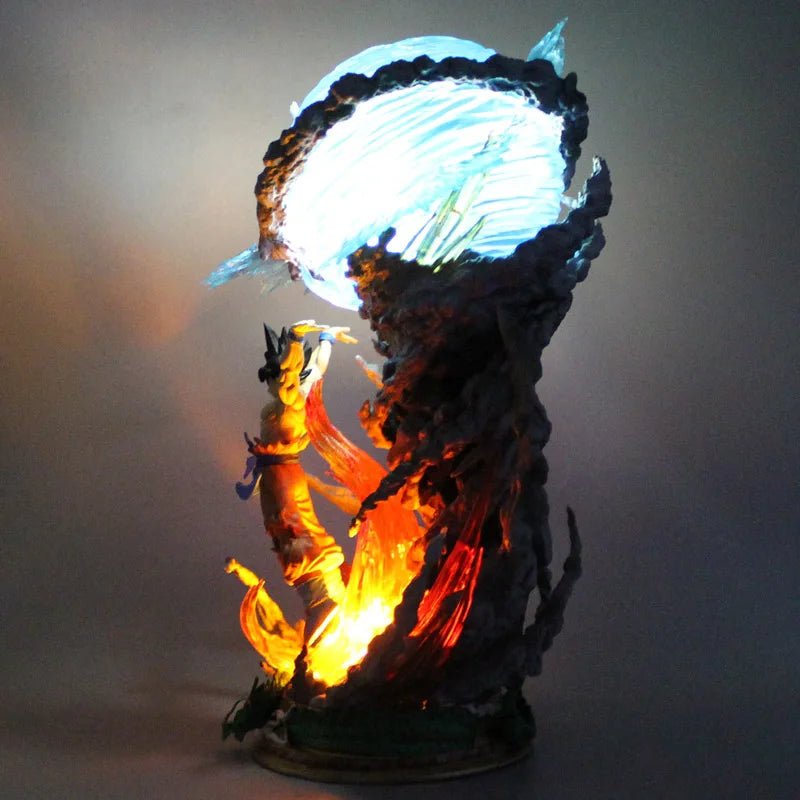 Anime Dragon Ball Z Goku Spirit Bomb LED Figure Lamp 25cm USB Desk Light DBZ Fan Gift - Quincelle.co