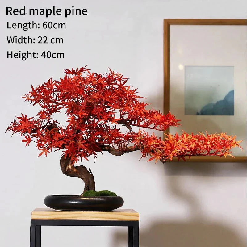 Artificial Bonsai Tree - Premium Immortal Welcoming Pine Home Decor — View 8
