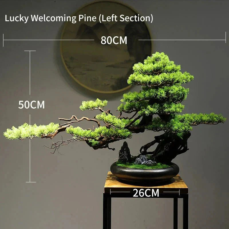 Artificial Bonsai Tree - Premium Immortal Welcoming Pine Home Decor — View 14