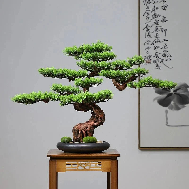 Artificial Bonsai Tree - Premium Immortal Welcoming Pine Home Decor — View 2