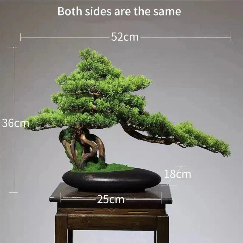 Artificial Bonsai Tree - Premium Immortal Welcoming Pine Home Decor — View 24