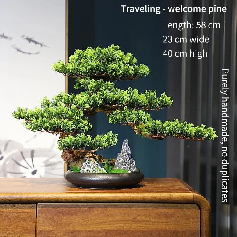 Artificial Bonsai Tree - Premium Immortal Welcoming Pine Home Decor — View 22
