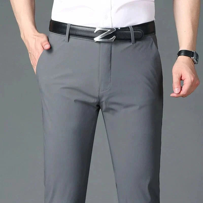Men's Business Office Ice Silk Casual Pants - Quincelle.co