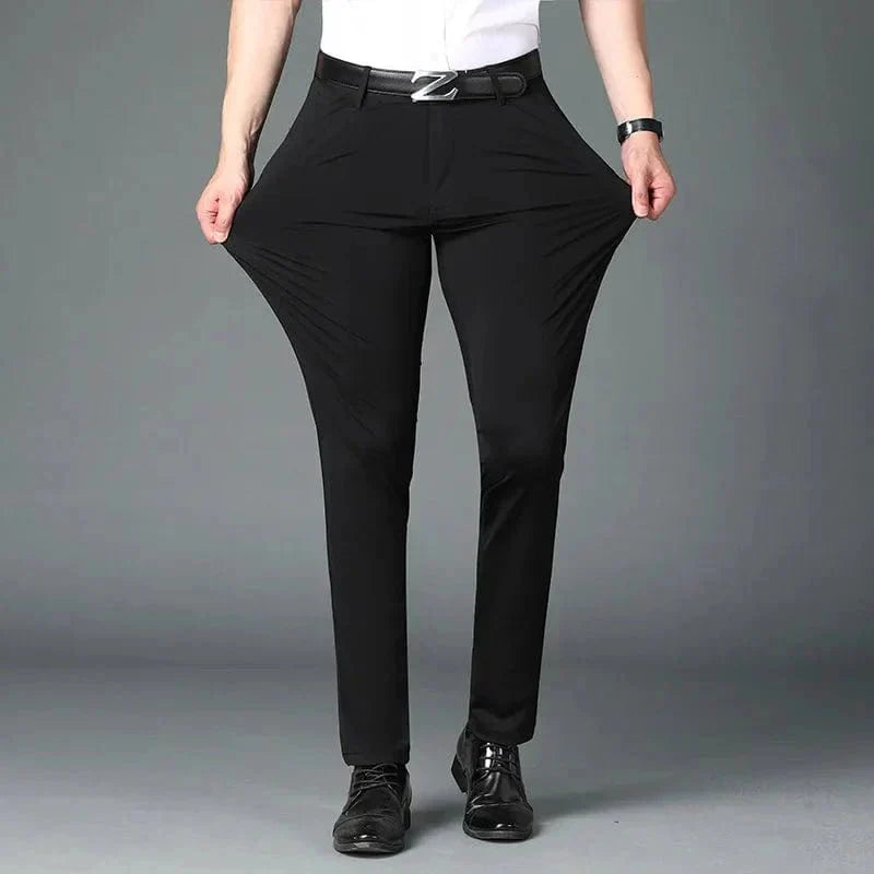 Men's Business Office Ice Silk Casual Pants - Quincelle.co