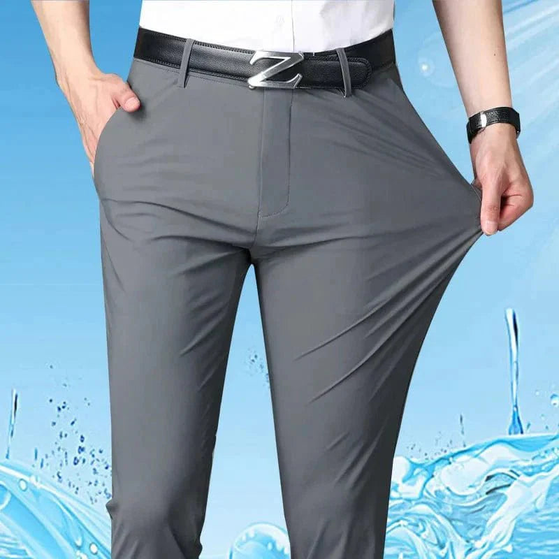 Men's Business Office Ice Silk Casual Pants - Quincelle.co