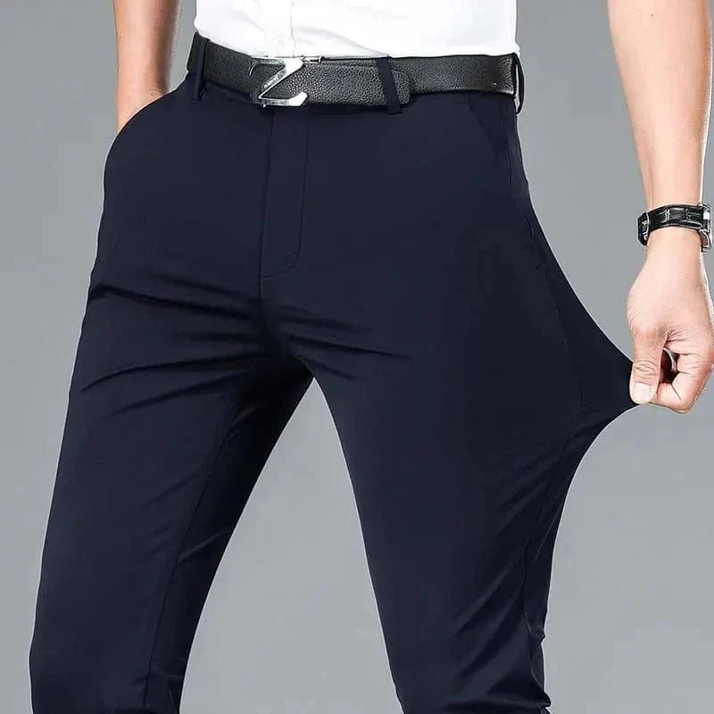 Men's Business Office Ice Silk Casual Pants - Quincelle.co