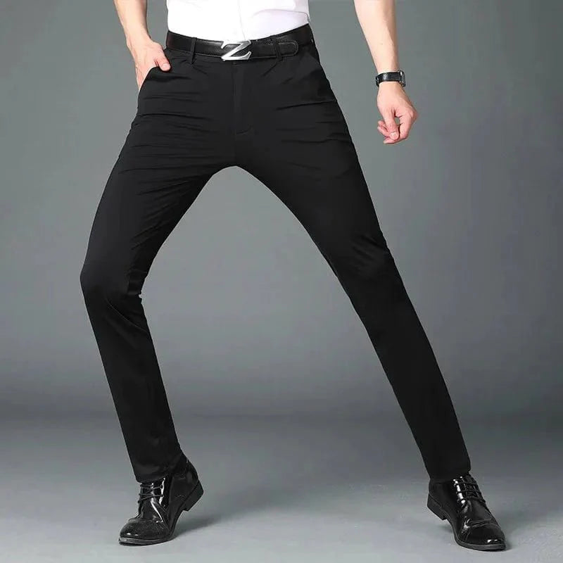 Men's Business Office Ice Silk Casual Pants - Quincelle.co