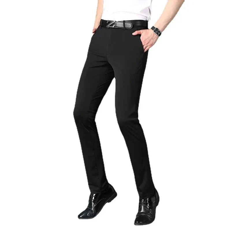 Men's Business Office Ice Silk Casual Pants - Quincelle.co
