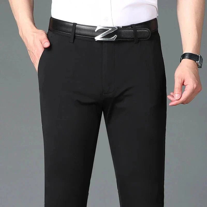Men's Business Office Ice Silk Casual Pants - Quincelle.co