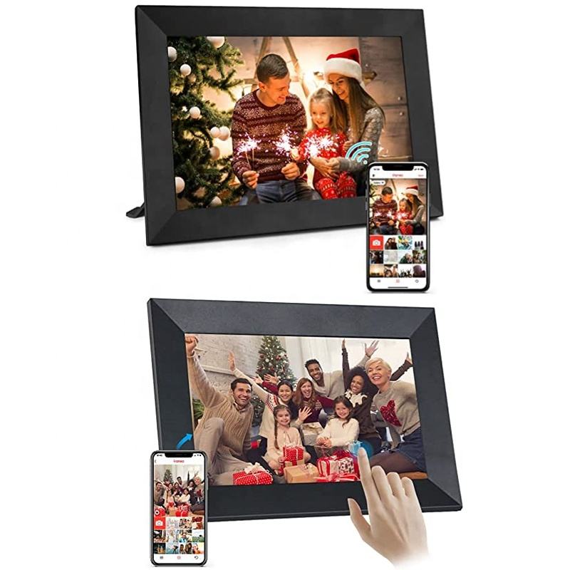 WiFi Digital Photo Frame 10 Inch – HD IPS Touch Screen 32GB Share Photos Remotely via App - Quincelle.co