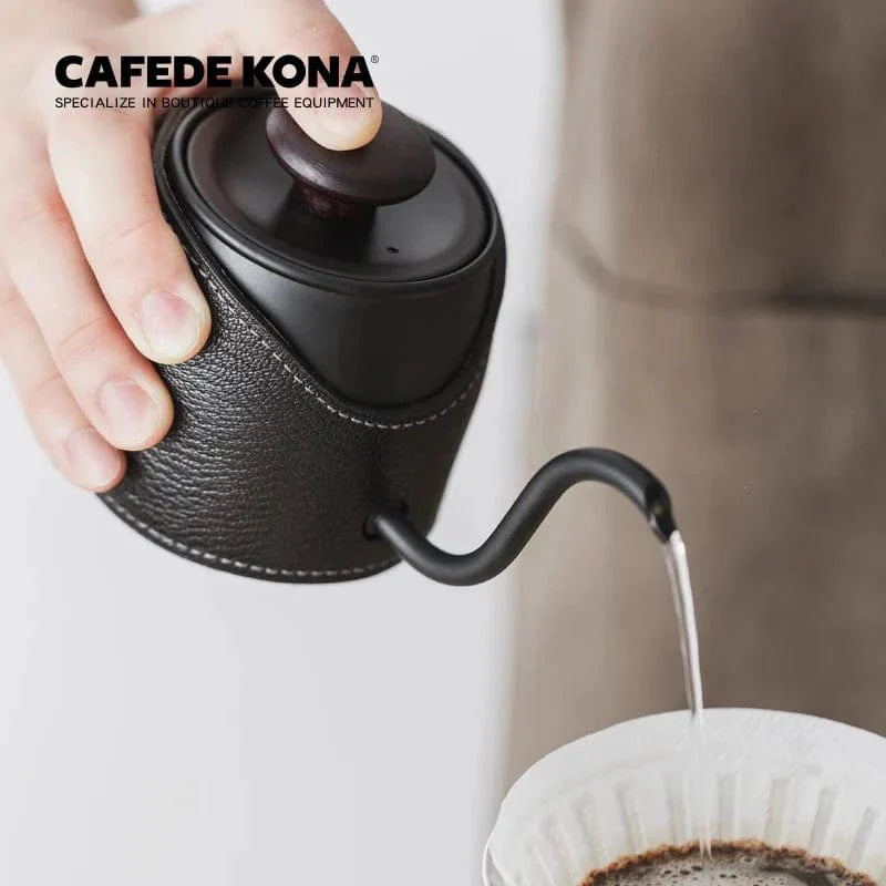 Handleless Drip Kettle: 360ml Pour-Over Coffee Pot — View 4