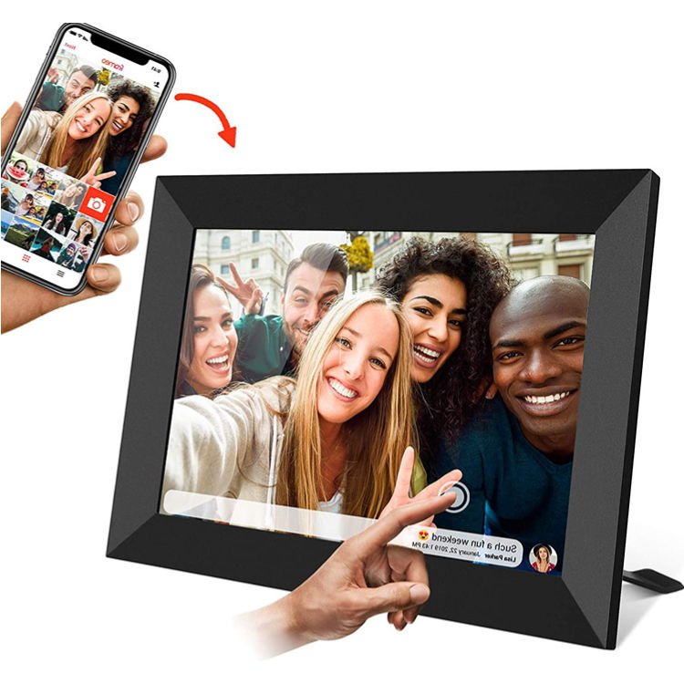 WiFi Digital Photo Frame 10 Inch – HD IPS Touch Screen 32GB Share Photos Remotely via App - Quincelle.co